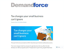 Tablet Screenshot of blog.demandforce.com